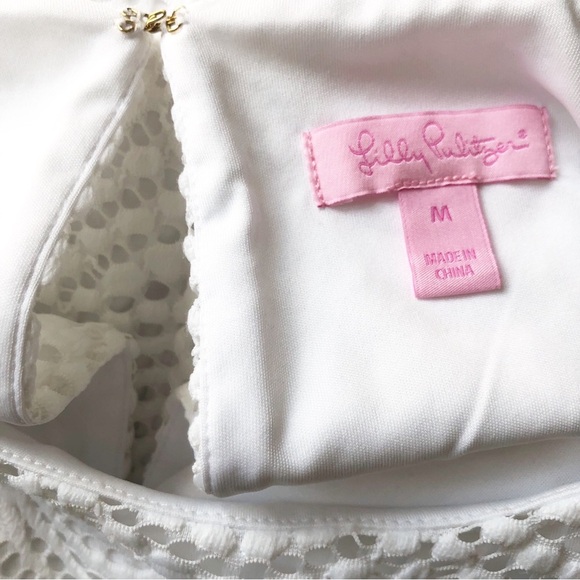 Lilly Pulitzer White Lace Cold Shoulder Dress - Picture 5 of 13